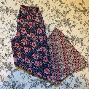 Billabong Floral Bohemian Wide Leg Pants